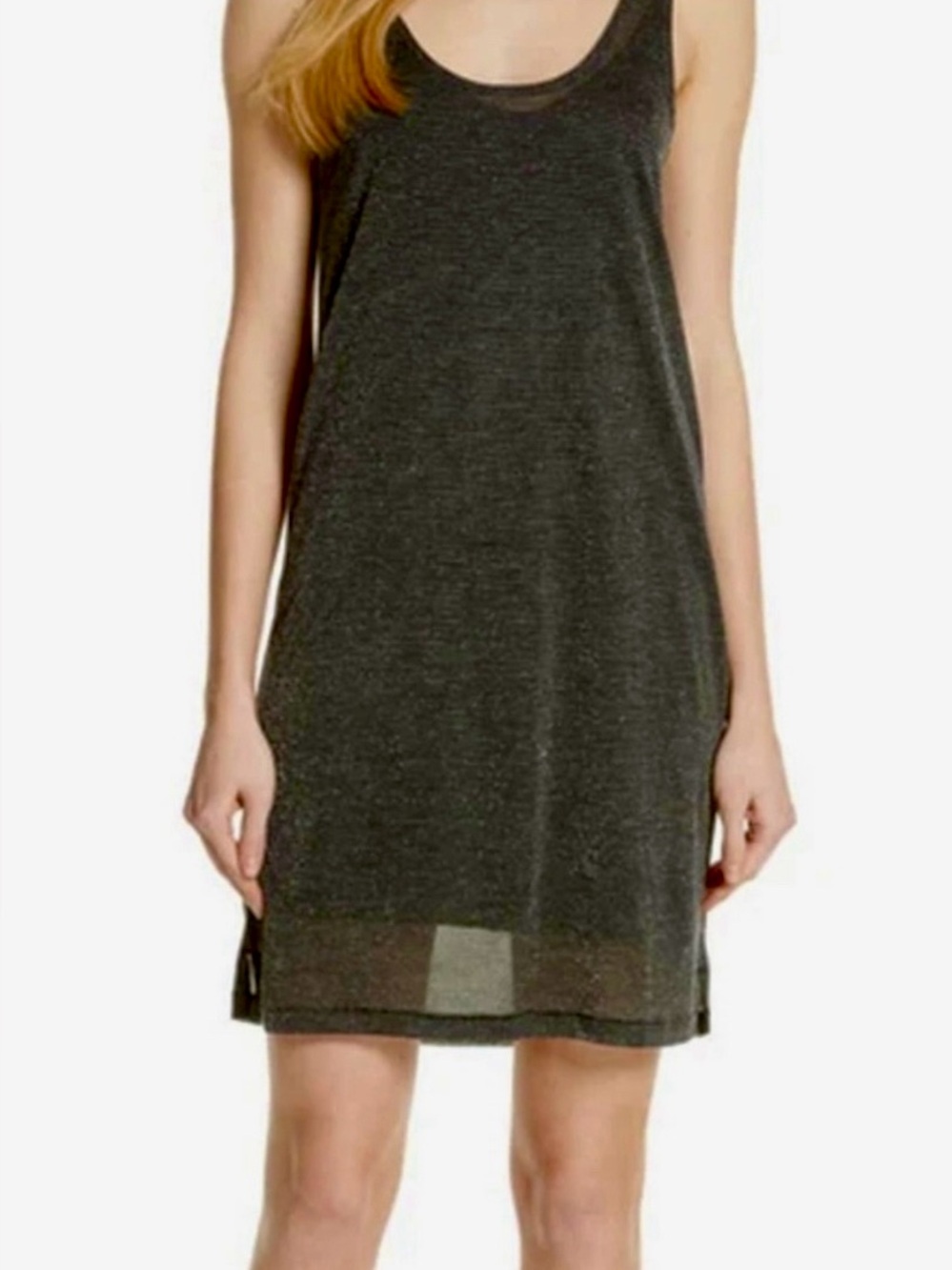 Rag & Bone Metallic Knit Tank Dress - Size Medium